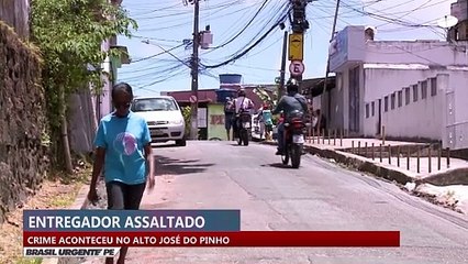 Entregador assaltado: crime aconteceu no Alto José do Pinho