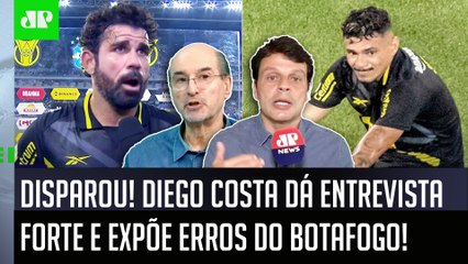 Diego Costa expõe ‘oba-oba’, critica ‘falta de humildade’ no Botafogo e gera debate