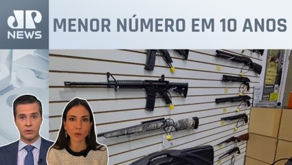 Registros de armas caem 74% em relação a 2022; Amanda Klein e Cristiano Beraldo comentam
