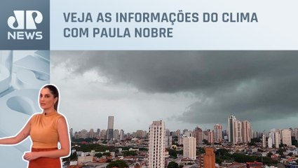 São Paulo terá pancadas de chuvas isoladas e rápidas nesta quinta