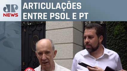 Confira entrevista coletiva de Boulos e Rui Falcão sobre planos para eleições em São Paulo