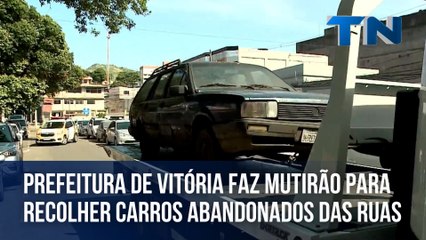 Prefeitura de Vitória faz mutirão para recolher carros abandonados das ruas